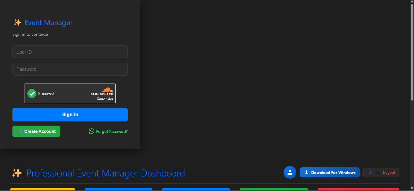 ELECSY Event Management Software Screenshot