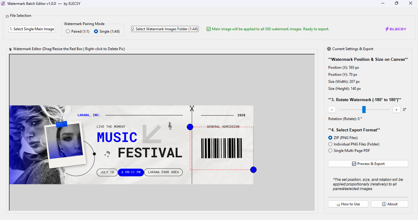 Watermark Batch Editor Screenshot
